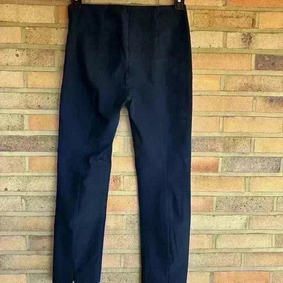 Vince Navy elastic waist with side zipper skinny pants trousers - Picture 8 of 10